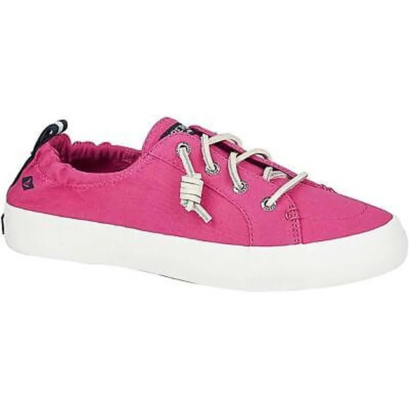 Sperry Women’s Crest Ebb Raspberry Canvas Lace Up Sneakers in Size 7.5M - Picture 1 of 14